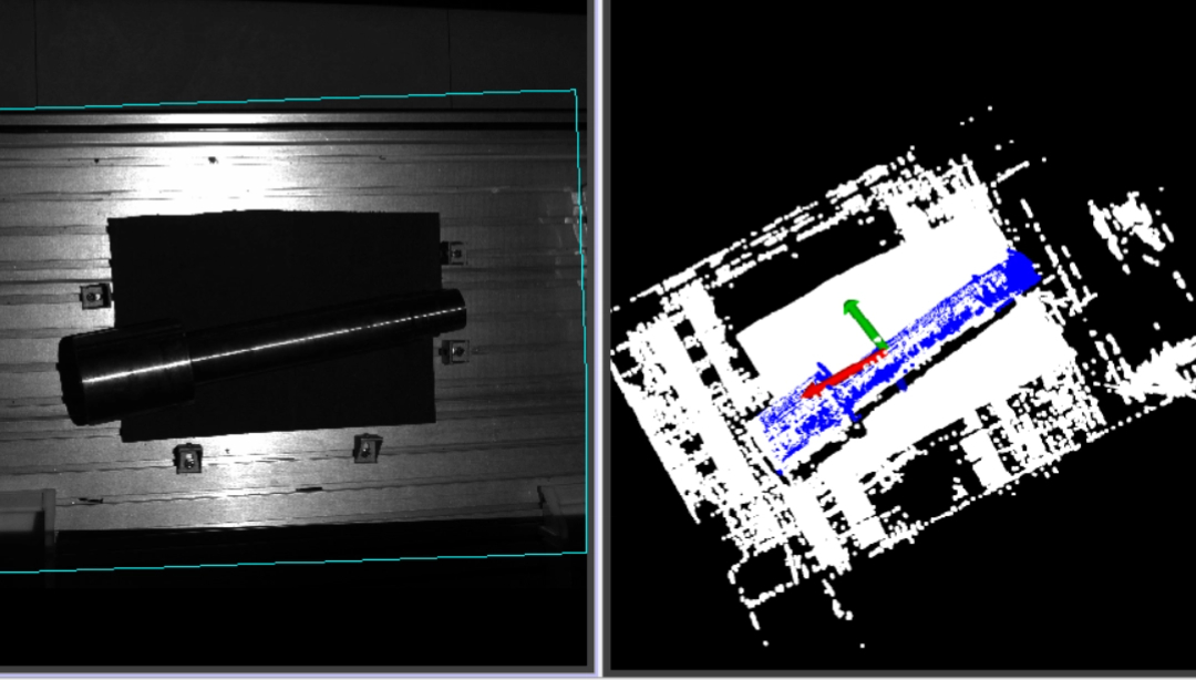 3D视觉引导活塞杆正反抓取,点云识别效果好 3D视觉引导活塞杆正反抓取,点云识别效果好